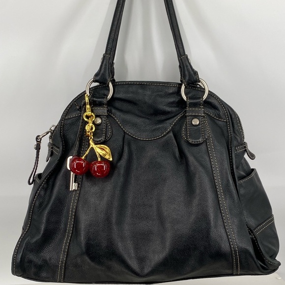 Fossil Handbags - Fossil XL Black Leather Handbag